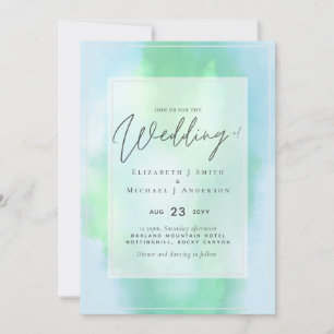 Aqua Mint Dreams Modern Budget Wedding