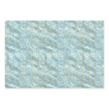 Aqua Mint Gold Glitter Stars