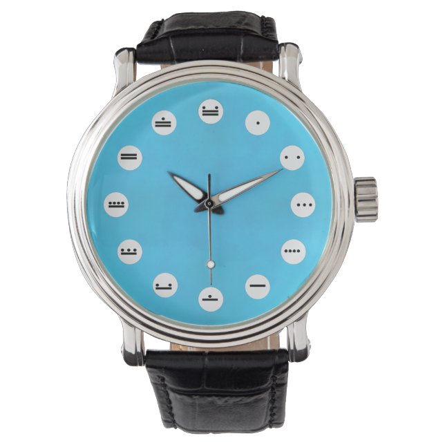 Aqua Mist Watch (Mayan Face) by Kenneth Yoncich (Front)
