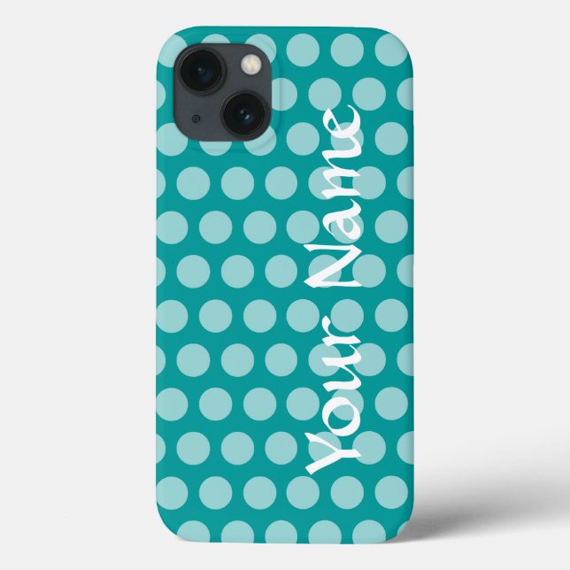 Aqua Moroccan Moods Dots Case-Mate iPhone Case (Back)