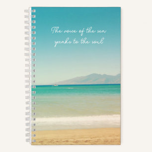 Aqua Ocean 5.5" x 8.5" Spiral Notebook