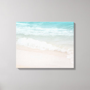 Aqua Ocean Waves in Kauai Canvas Print