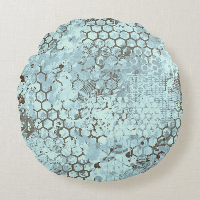Aqua Odyssey Round Cushion (Front)