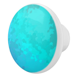 Aqua Ombre Ceramic Knob