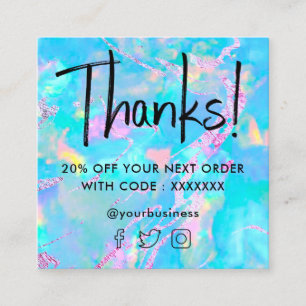 aqua opal texture discount card