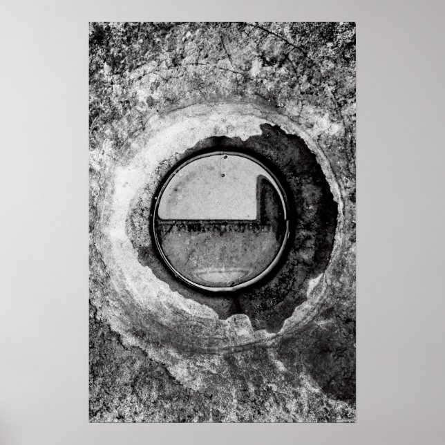 "Aqua Orb Grey" JTG Art Posters (Front)