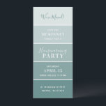 Aqua Paint Swatch Card Housewarming Party Invite<br><div class="desc">Affordable custom printed housewarming party invitations with a simple template for customisation. This modern minimalist design looks just like a paint swatch card, perfect for new homeowners! Personalise it with your housewarming party details or other custom text. Use the design tools to choose any background colour to customise your paint...</div>
