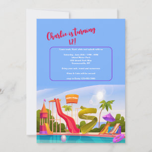 Aqua Park Invitation