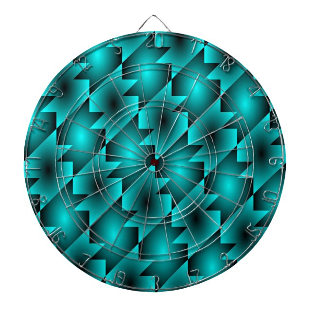 AQUA PATTERN DESIGN DARTBOARD (Front)