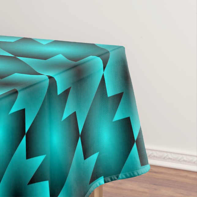 AQUA PATTERN DESIGN TABLECLOTH (In Situ)