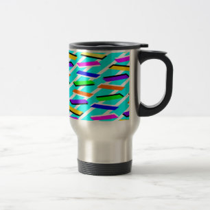 Aqua Pattern Jolt Travel Mug