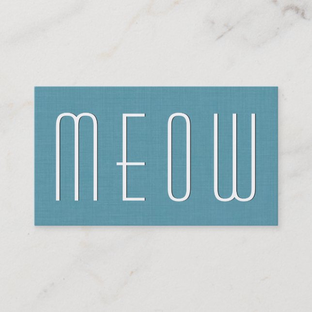 Aqua PET CARE BUSINESS Simple Style V63F Card (Front)