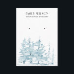 AQUA PINE TREE WINTER FOREST STUD EARRING DISPLAY BUSINESS CARD<br><div class="desc">If you need any further customisation please feel free to message me on yellowfebstudio@gmail.com.</div>