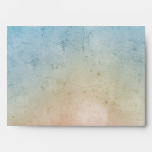 Aqua Pink Tie Dye Ombre Envelope