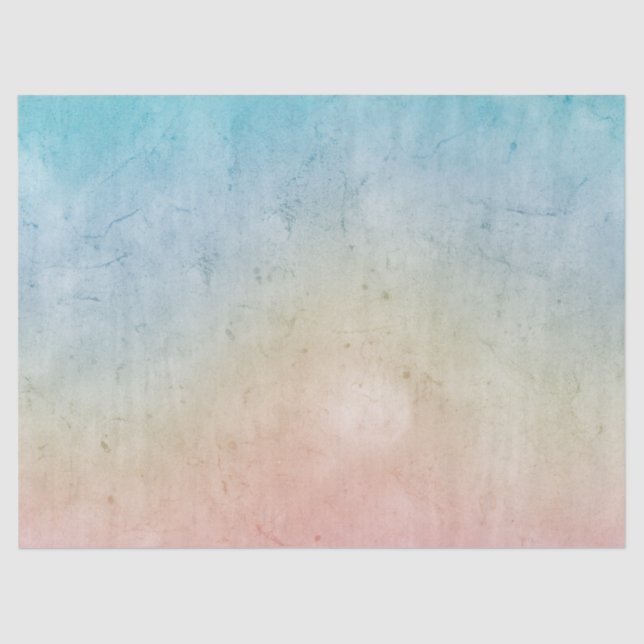 Aqua Pink Tie dye Tissue Paper (Front)