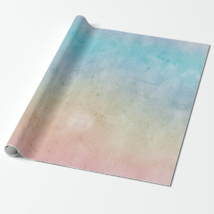Aqua Pink Tie dye Wrapping Paper