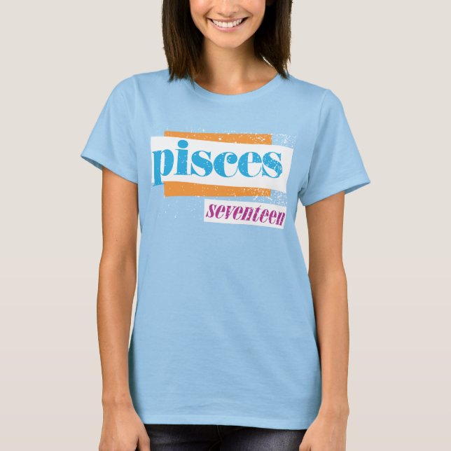 Aqua Pisces T-Shirt (Front)