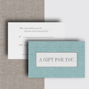 Aqua   Plain Elegant Linen Look Chic