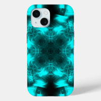 Aqua Plasma Symmetry Fractal Art