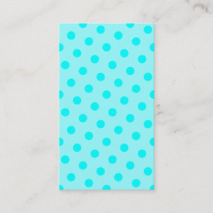 Aqua Polka Dots Business Card
