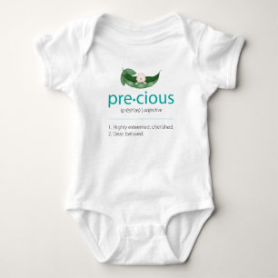 Aqua "Precious" Pea-in-a-Pod Baby Tee
