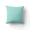 Aqua Quatrefoil Pattern Decorative Pillow