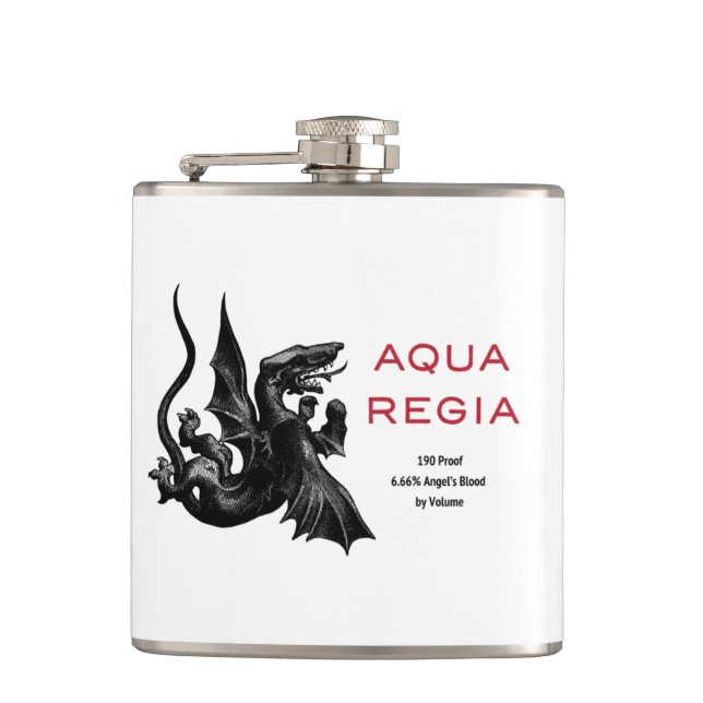 Aqua Regia Flask - White Background (Front)
