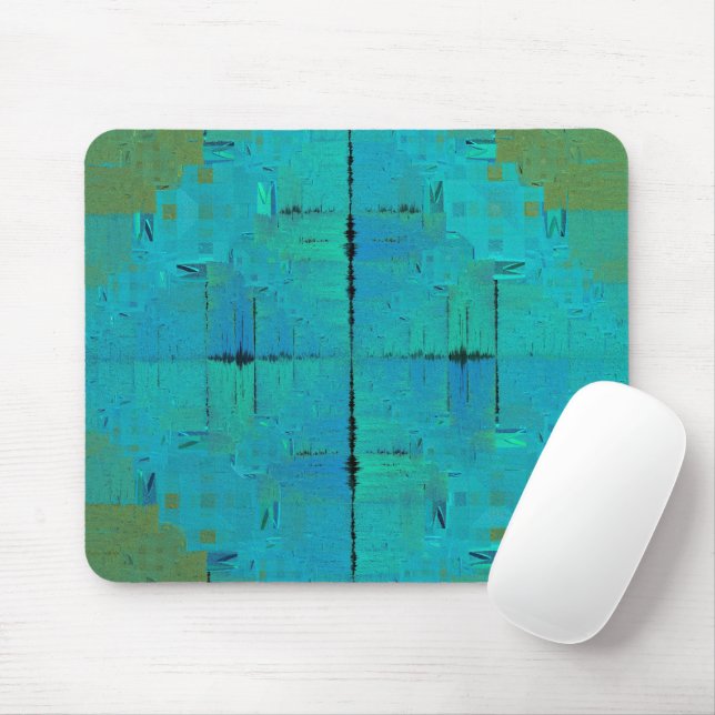 Aqua Resonance  Mouse Mat (With Mouse)