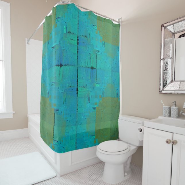 Aqua Resonance  Shower Curtain (In Situ)