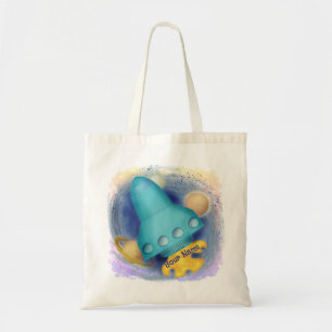 Aqua Rocket  Tote Bag