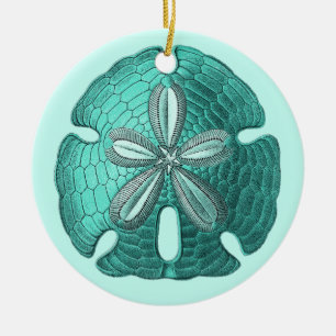 Aqua Sand Dollar Ornament