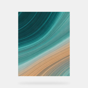 Aqua Sand Flow Acrylic Sign