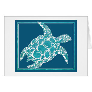 Aqua Sea Turtle