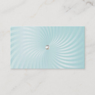 Aqua Shimmer Twirl Business Card