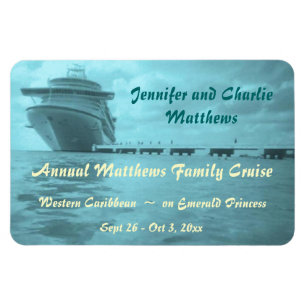 Aqua Ship Stateroom Door Marker Magnet