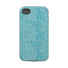 Aqua Snakeskin Pattern