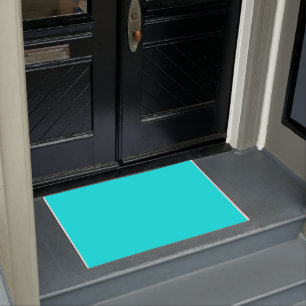 Aqua (solid colour) doormat