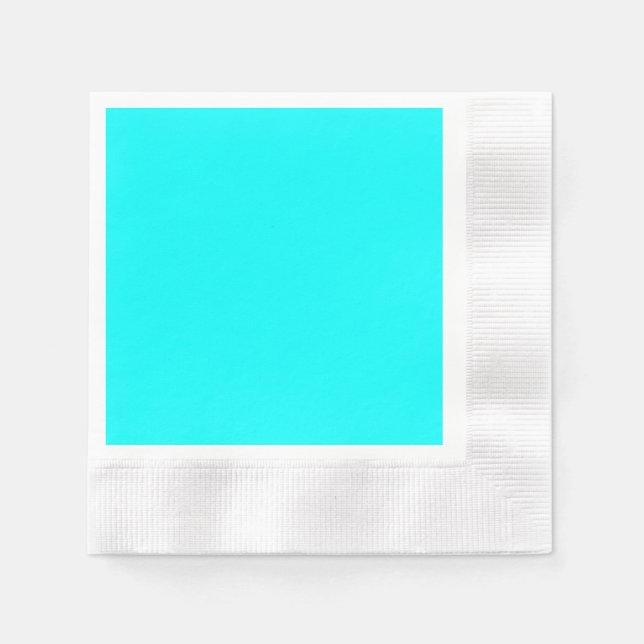 Aqua (solid colour) napkin (Front)