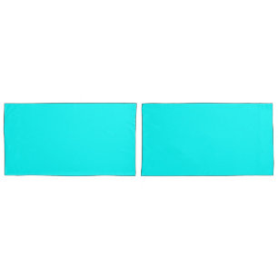 Aqua (solid colour) pillowcase