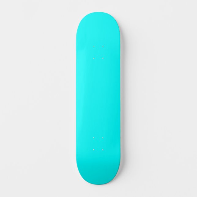 Aqua (solid colour) skateboard (Front)