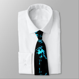Aqua Splash on Black Tie