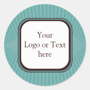 Aqua Spring Rays Sticker