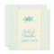 AQUA STARFISH+DAMASK WEDDING INVITATIONS