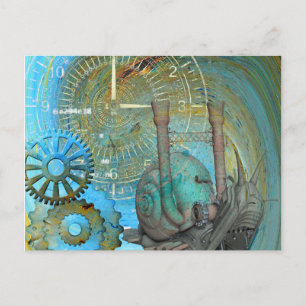 Aqua Steam Snail Traveller Postcard