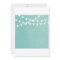 Aqua String Lights Wedding Insert Card