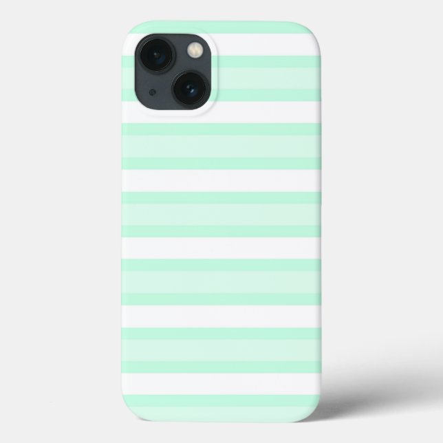 Aqua Stripe iPad Mini case (Back)