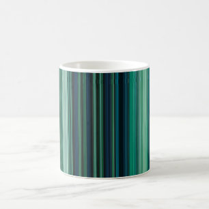 Aqua Stripes Coffee Mug