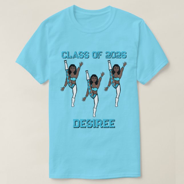 Aqua Swirl #1 T-Shirt (Design Front)