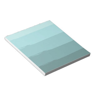 Aqua Teal Abstract Stripes Notepad