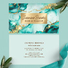 Aqua Teal And Gold Modern Glitter
